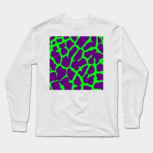 Giraffe Print Wine Lime Long Sleeve T-Shirt